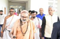 HH Swamiji received by Prof. B. S. Sahay, Director, IIM Jammu and team
